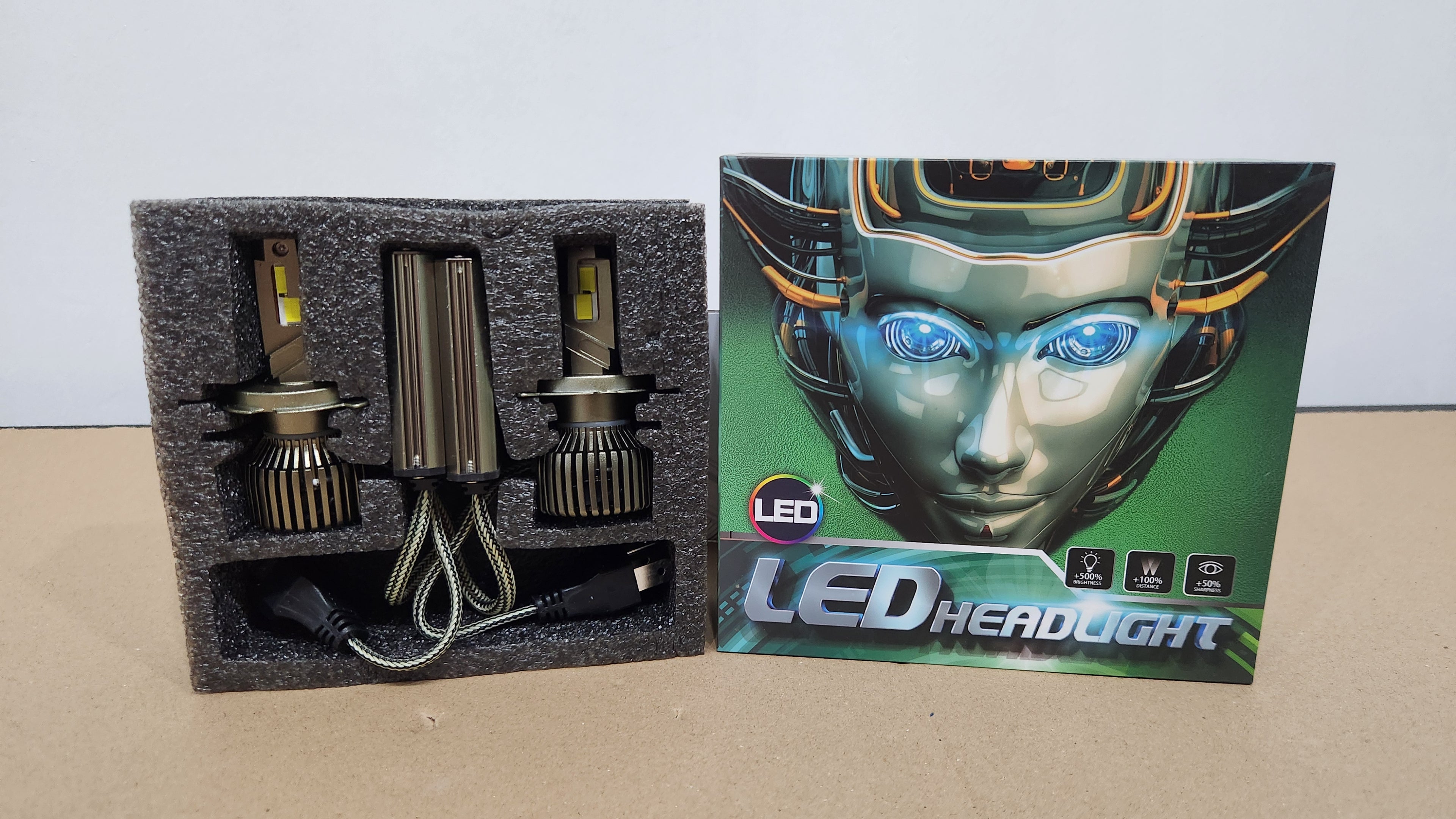 CARALL LED - LED HEADLIGHT BLUBS 75W 6500K - M26-H4 - ACCESSORIES
