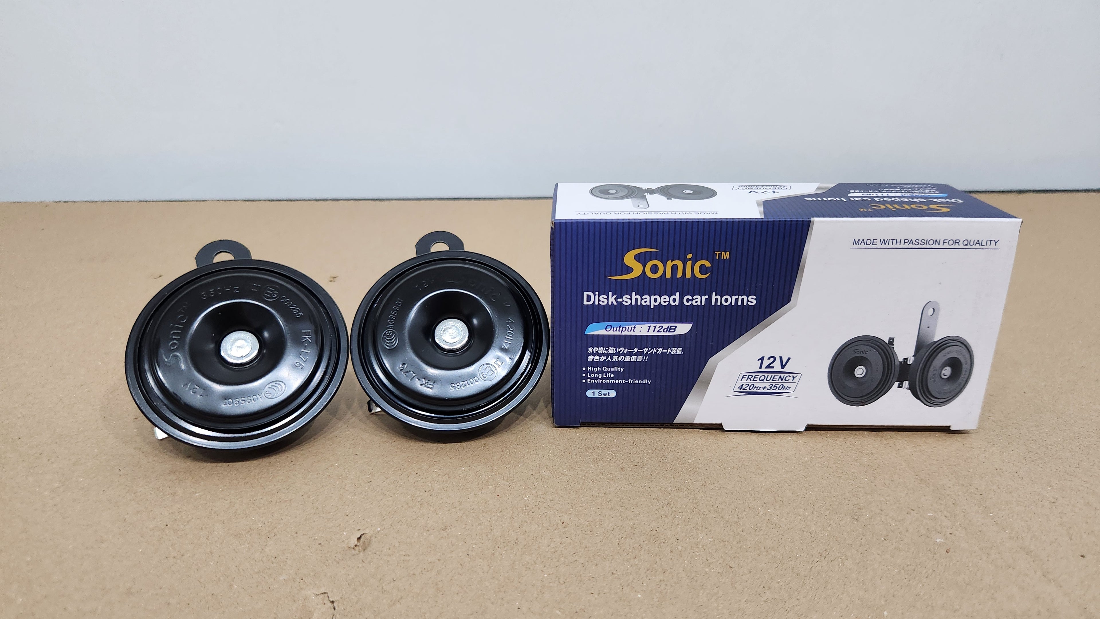 SONIC - 12V HIGH/LOW TONE 75MM DISC TYPE - BLACK - SONIC-L75 - ACCESSORIES