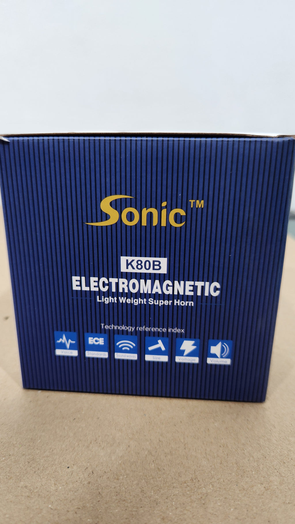 SONIC - 12V HIGH/LOW TONE 80MM SNAIL TYPE - BLACK - SONIC-K80B - ACCESSORIES