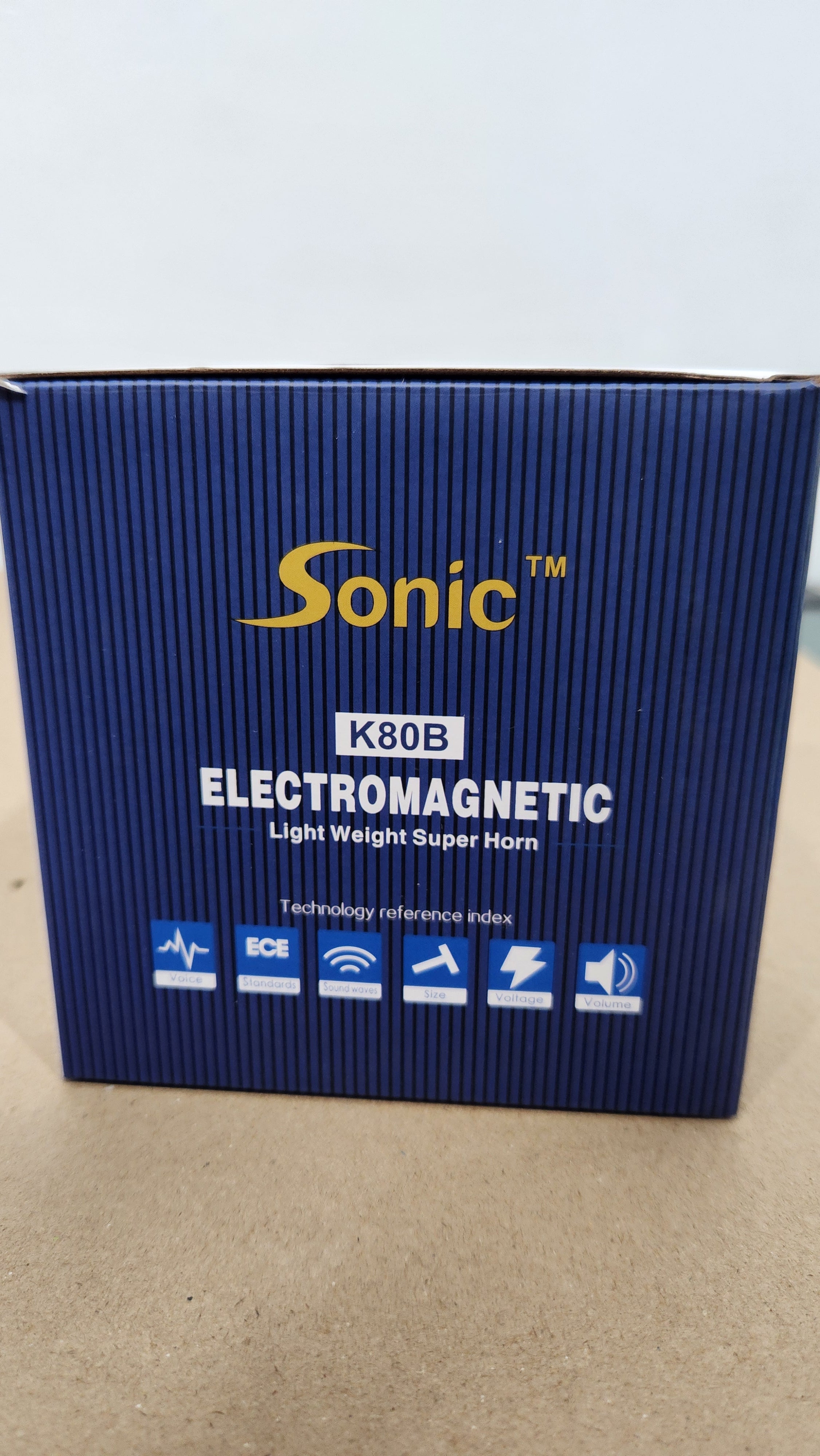 SONIC - 12V HIGH/LOW TONE 80MM SNAIL TYPE - BLACK - SONIC-K80B - ACCESSORIES